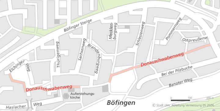 Karte des Donauschwabenwegs